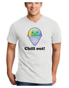 Cute Shaved Ice Chill Out Adult V-Neck T-shirt-Mens V-Neck T-Shirt-TooLoud-White-Small-Davson Sales