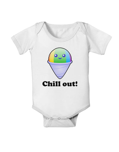 Cute Shaved Ice Chill Out Baby Romper Bodysuit-Baby Romper-TooLoud-White-06-Months-Davson Sales