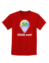 Cute Shaved Ice Chill Out Childrens Dark T-Shirt-Childrens T-Shirt-TooLoud-Red-X-Small-Davson Sales