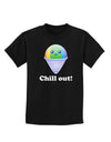 Cute Shaved Ice Chill Out Childrens Dark T-Shirt-Childrens T-Shirt-TooLoud-Black-X-Small-Davson Sales