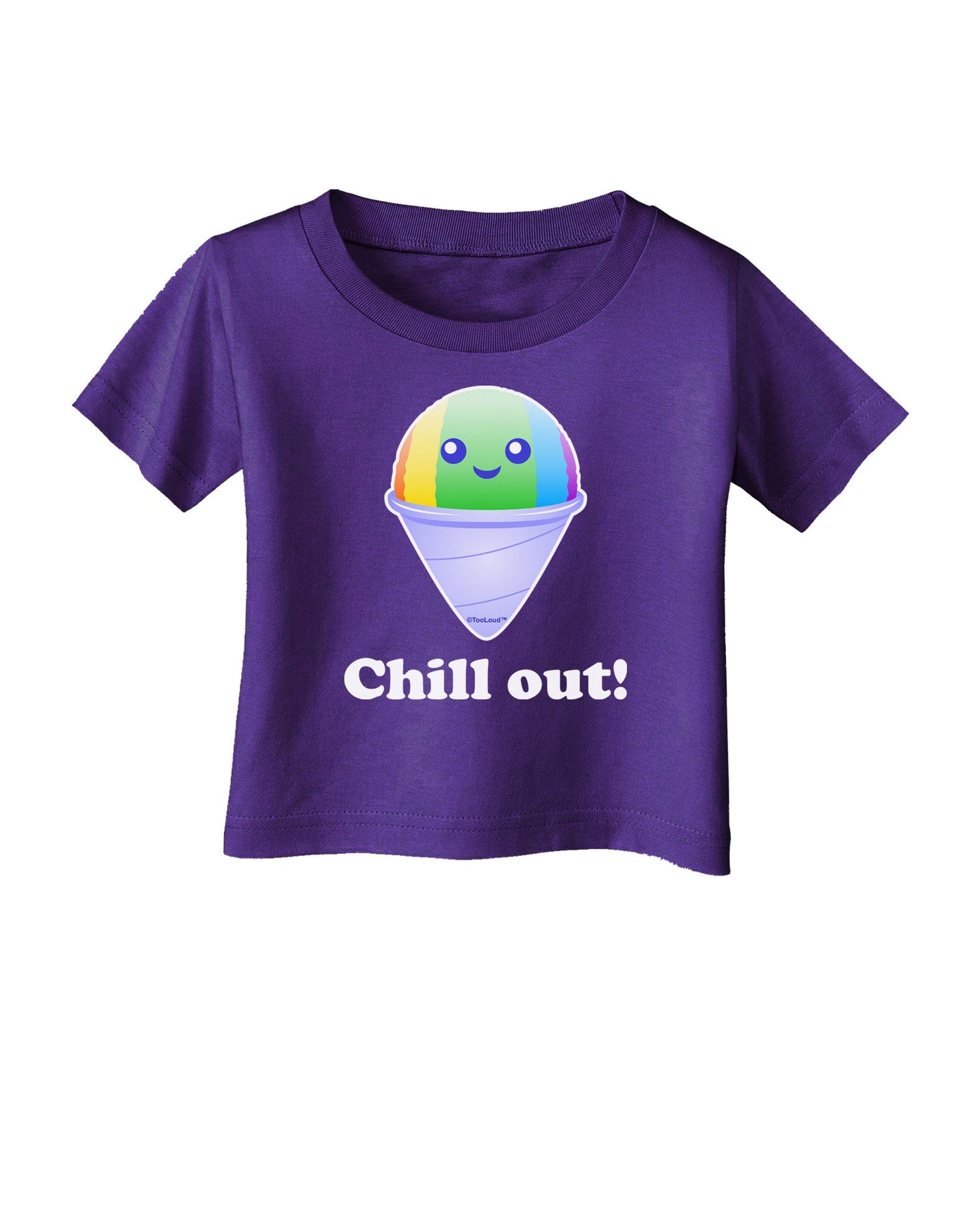Cute Shaved Ice Chill Out Infant T-Shirt Dark-Infant T-Shirt-TooLoud-Purple-06-Months-Davson Sales