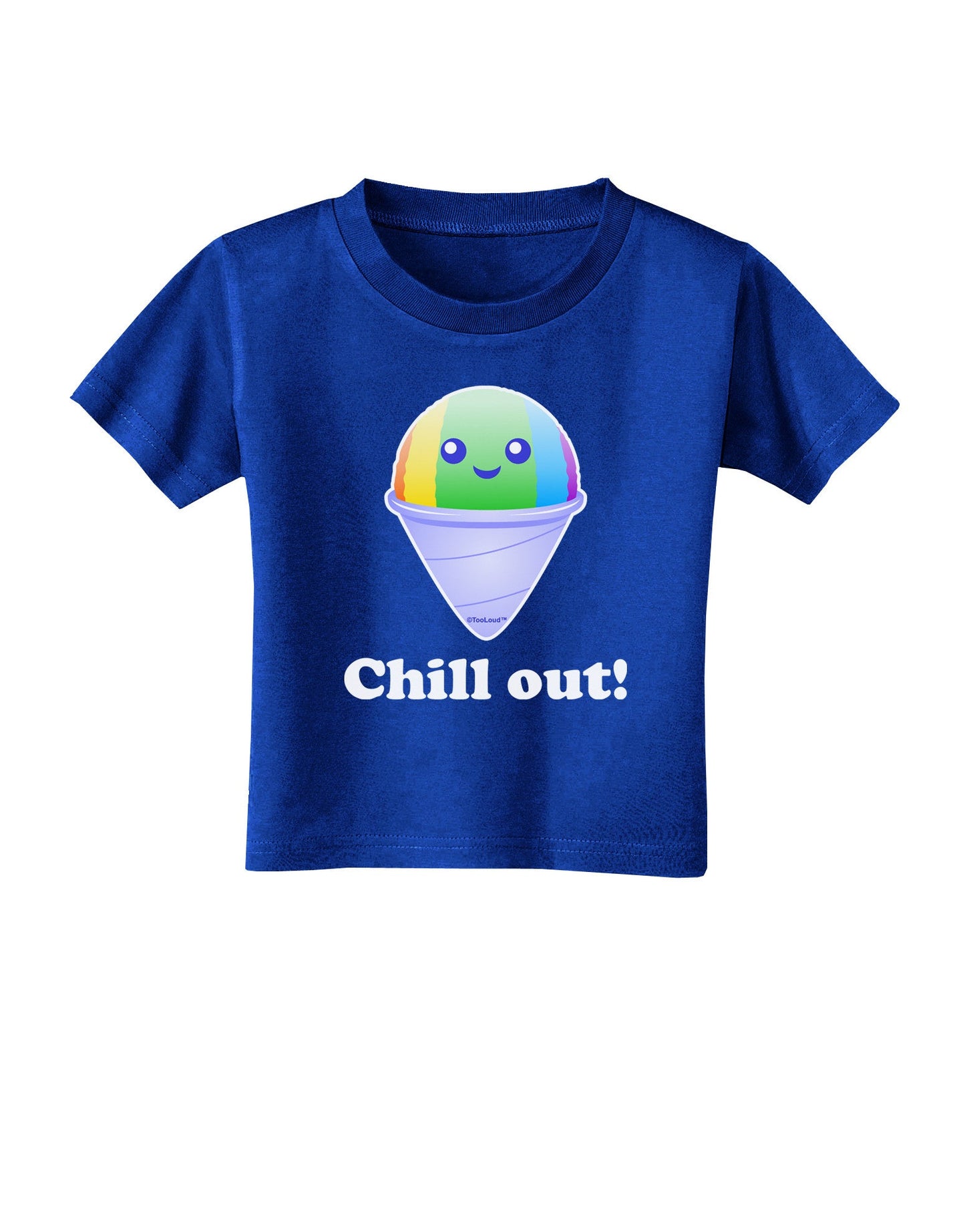 Cute Shaved Ice Chill Out Toddler T-Shirt Dark-Toddler T-Shirt-TooLoud-Royal-Blue-2T-Davson Sales