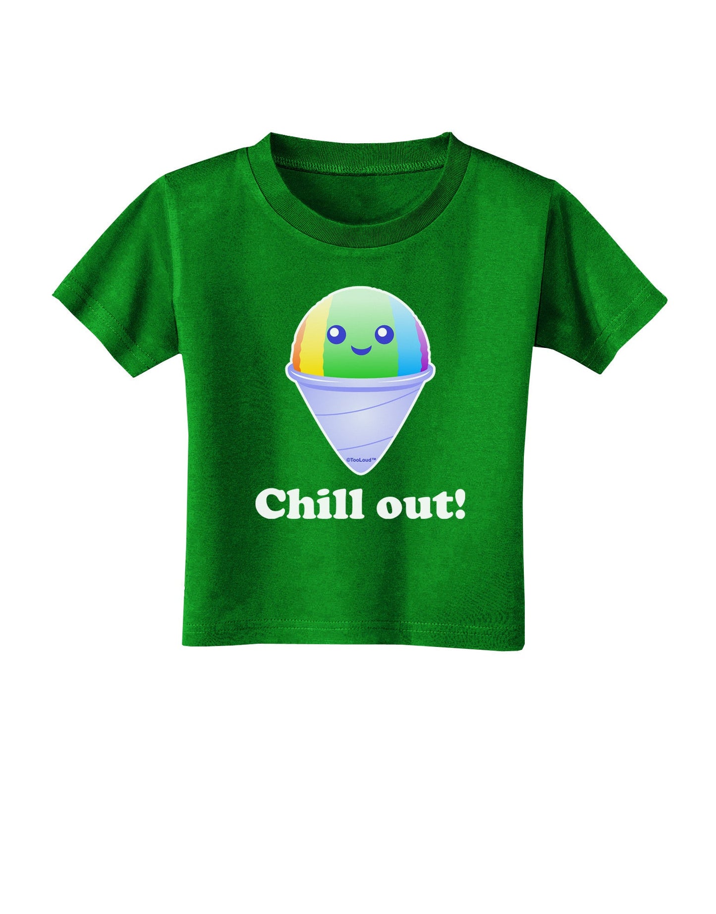 Cute Shaved Ice Chill Out Toddler T-Shirt Dark-Toddler T-Shirt-TooLoud-Clover-Green-2T-Davson Sales