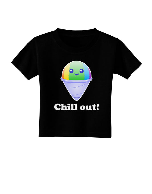 Cute Shaved Ice Chill Out Toddler T-Shirt Dark-Toddler T-Shirt-TooLoud-Black-2T-Davson Sales