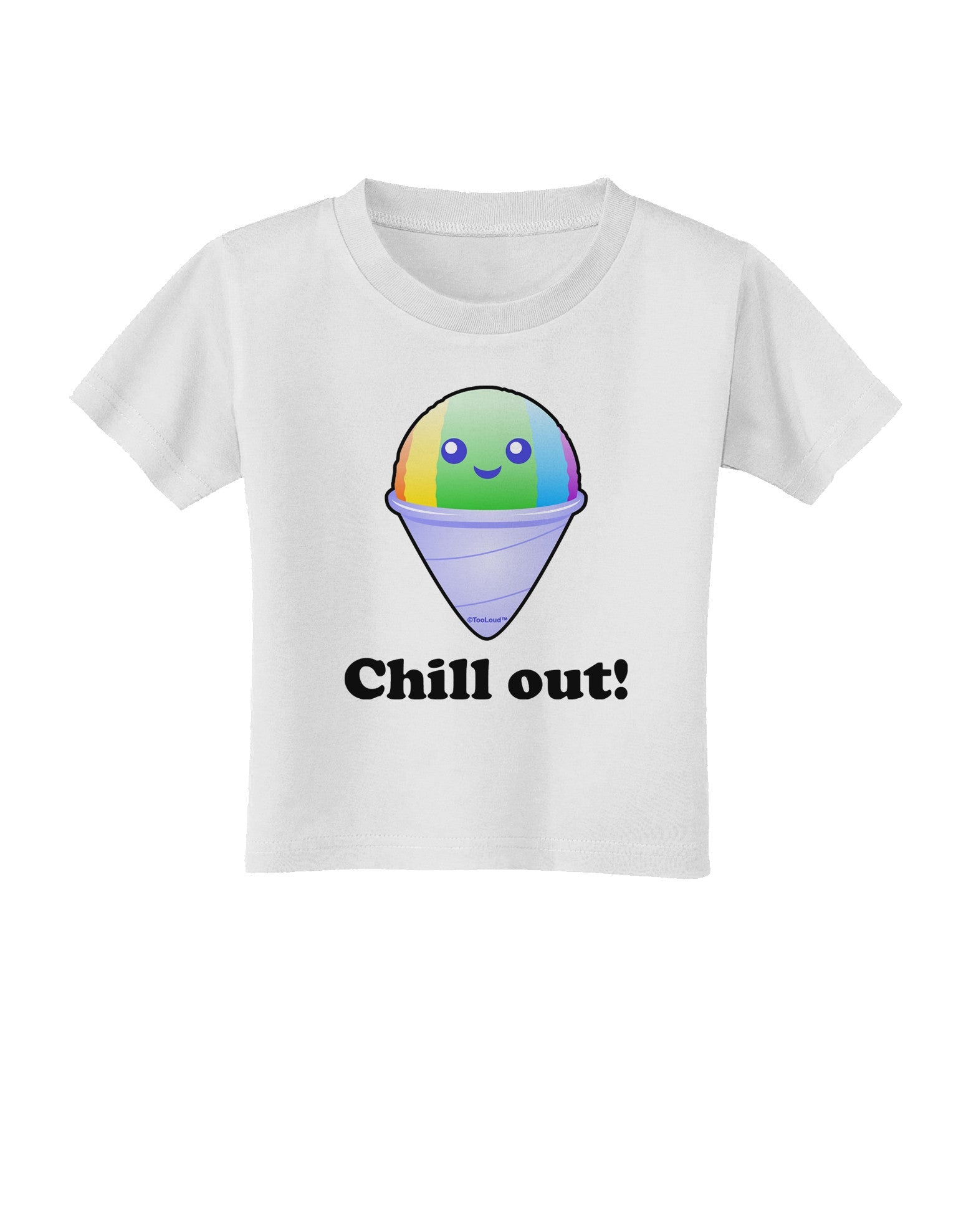 Cute Shaved Ice Chill Out Toddler T-Shirt-Toddler T-Shirt-TooLoud-White-2T-Davson Sales