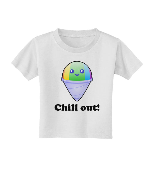Cute Shaved Ice Chill Out Toddler T-Shirt-Toddler T-Shirt-TooLoud-White-2T-Davson Sales