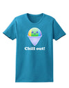 Cute Shaved Ice Chill Out Womens Dark T-Shirt-Womens T-Shirt-TooLoud-Turquoise-X-Small-Davson Sales