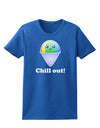 Cute Shaved Ice Chill Out Womens Dark T-Shirt-Womens T-Shirt-TooLoud-Royal-Blue-X-Small-Davson Sales