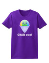 Cute Shaved Ice Chill Out Womens Dark T-Shirt-Womens T-Shirt-TooLoud-Purple-X-Small-Davson Sales