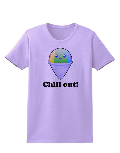 Cute Shaved Ice Chill Out Womens T-Shirt-Womens T-Shirt-TooLoud-Lavender-X-Small-Davson Sales