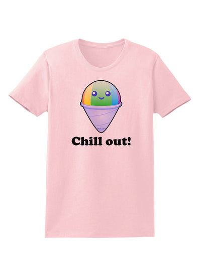 Cute Shaved Ice Chill Out Womens T-Shirt-Womens T-Shirt-TooLoud-PalePink-X-Small-Davson Sales