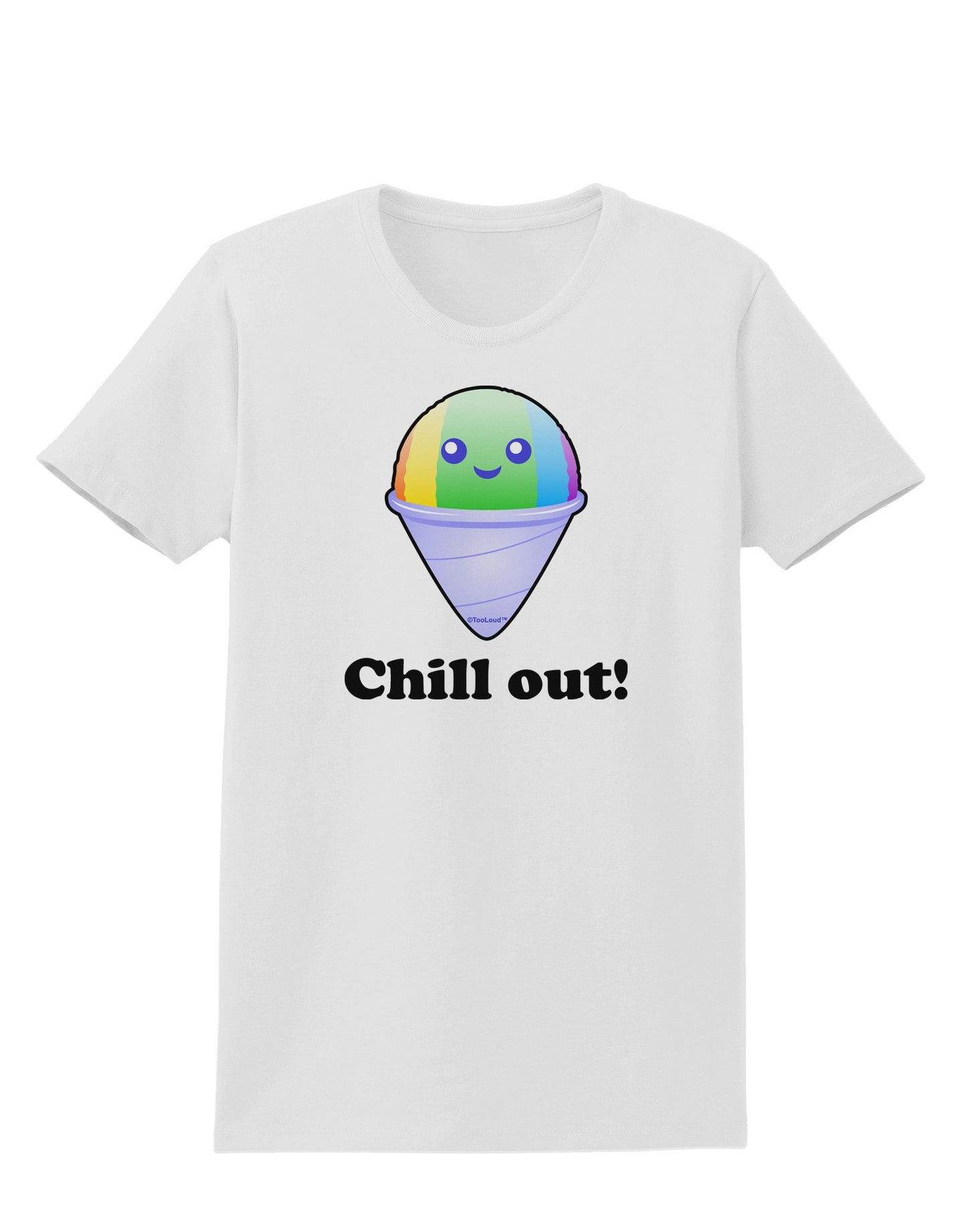 Cute Shaved Ice Chill Out Womens T-Shirt-Womens T-Shirt-TooLoud-White-X-Small-Davson Sales