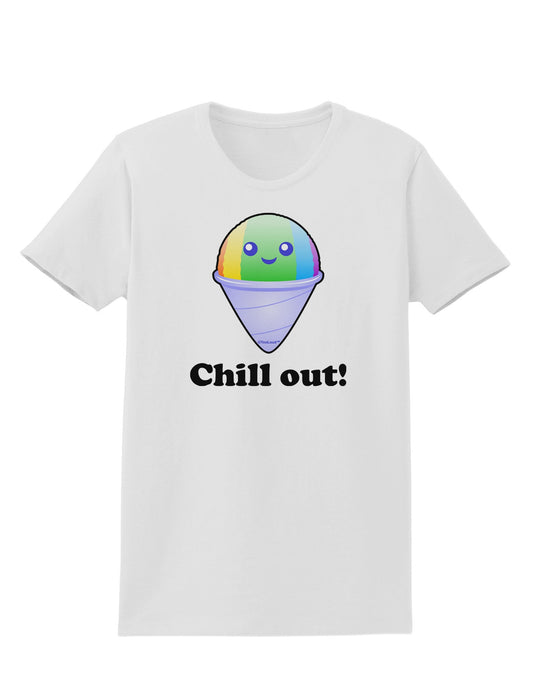 Cute Shaved Ice Chill Out Womens T-Shirt-Womens T-Shirt-TooLoud-White-X-Small-Davson Sales