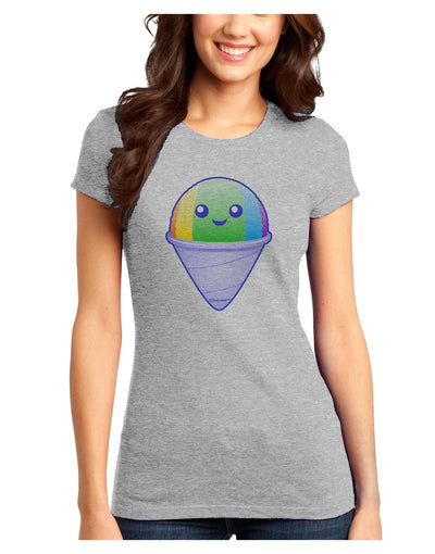 Cute Shaved Ice Juniors T-Shirt by TooLoud-Womens Juniors T-Shirt-TooLoud-Ash-Gray-Juniors Fitted X-Small-Davson Sales