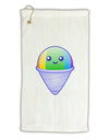 Cute Shaved Ice Micro Terry Gromet Golf Towel 16 x 25 inch by TooLoud-Golf Towel-TooLoud-White-Davson Sales