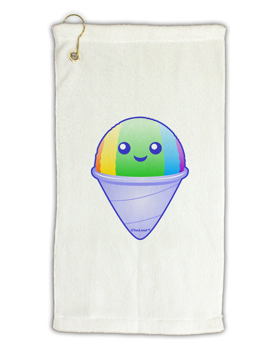 Cute Shaved Ice Micro Terry Gromet Golf Towel 16 x 25 inch by TooLoud-Golf Towel-TooLoud-White-Davson Sales