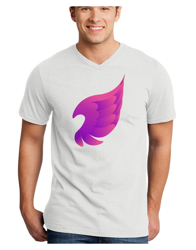 Cute Single Angel Wing Adult V-Neck T-shirt-Mens V-Neck T-Shirt-TooLoud-White-Small-Davson Sales