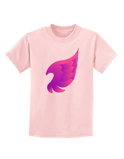 Cute Single Angel Wing Childrens T-Shirt-Childrens T-Shirt-TooLoud-PalePink-X-Small-Davson Sales