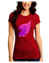 Cute Single Angel Wing Juniors Crew Dark T-Shirt-T-Shirts Juniors Tops-TooLoud-Red-Juniors Fitted Small-Davson Sales