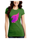 Cute Single Angel Wing Juniors Crew Dark T-Shirt-T-Shirts Juniors Tops-TooLoud-Kiwi-Green-Juniors Fitted Small-Davson Sales