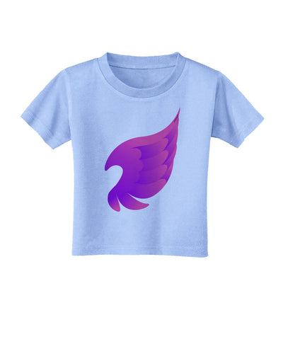 Cute Single Angel Wing Toddler T-Shirt-Toddler T-Shirt-TooLoud-Aquatic-Blue-2T-Davson Sales