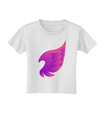 Cute Single Angel Wing Toddler T-Shirt-Toddler T-Shirt-TooLoud-White-2T-Davson Sales