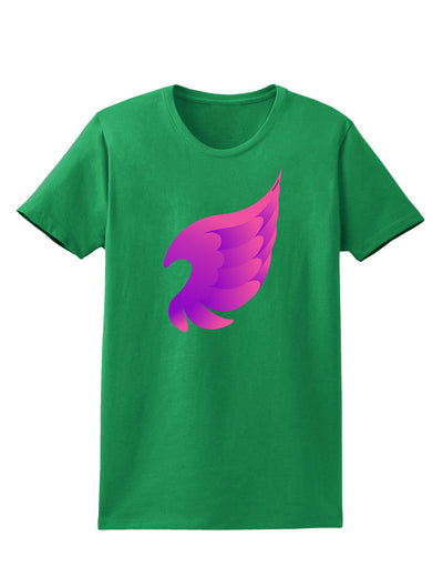 Cute Single Angel Wing Womens Dark T-Shirt-TooLoud-Kelly-Green-X-Small-Davson Sales