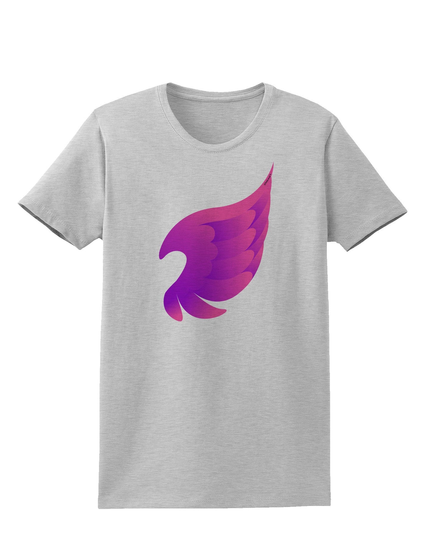 Cute Single Angel Wing Womens T-Shirt-Womens T-Shirt-TooLoud-AshGray-X-Small-Davson Sales