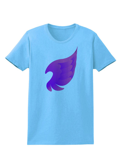 Cute Single Angel Wing Womens T-Shirt-Womens T-Shirt-TooLoud-Aquatic-Blue-X-Small-Davson Sales