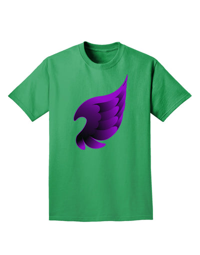 Cute Single Dark Angel Wing Black and Purple Adult Dark T-Shirt-Mens T-Shirt-TooLoud-Kelly-Green-Small-Davson Sales