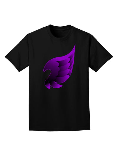 Cute Single Dark Angel Wing Black and Purple Adult Dark T-Shirt-Mens T-Shirt-TooLoud-Black-Small-Davson Sales