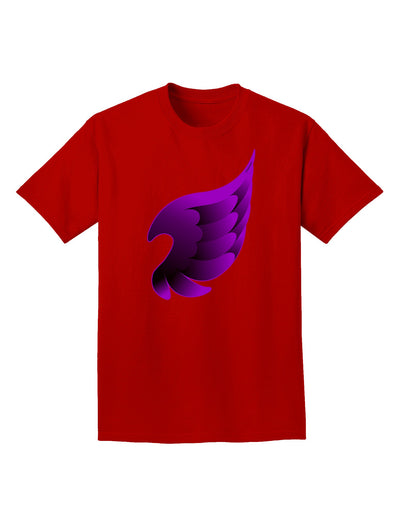 Cute Single Dark Angel Wing Black and Purple Adult Dark T-Shirt-Mens T-Shirt-TooLoud-Red-Small-Davson Sales