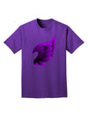 Cute Single Dark Angel Wing Black and Purple Adult Dark T-Shirt-Mens T-Shirt-TooLoud-Purple-Small-Davson Sales