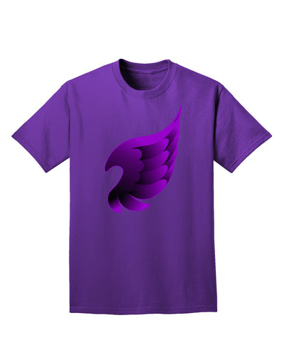 Cute Single Dark Angel Wing Black and Purple Adult Dark T-Shirt-Mens T-Shirt-TooLoud-Purple-Small-Davson Sales