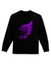 Cute Single Dark Angel Wing Black and Purple Adult Long Sleeve Dark T-Shirt-TooLoud-Black-Small-Davson Sales