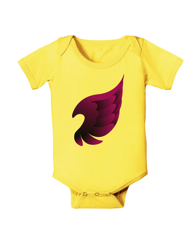 Cute Single Dark Angel Wing Black and Purple Baby Romper Bodysuit-Baby Romper-TooLoud-Yellow-06-Months-Davson Sales