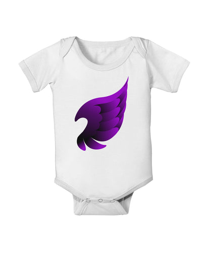 Cute Single Dark Angel Wing Black and Purple Baby Romper Bodysuit-Baby Romper-TooLoud-White-06-Months-Davson Sales