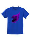 Cute Single Dark Angel Wing Black and Purple Childrens Dark T-Shirt-Childrens T-Shirt-TooLoud-Royal-Blue-X-Small-Davson Sales