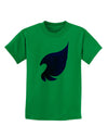 Cute Single Dark Angel Wing Black and Purple Childrens T-Shirt-Childrens T-Shirt-TooLoud-Kelly-Green-X-Small-Davson Sales