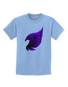 Cute Single Dark Angel Wing Black and Purple Childrens T-Shirt-Childrens T-Shirt-TooLoud-Light-Blue-X-Small-Davson Sales