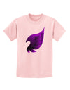 Cute Single Dark Angel Wing Black and Purple Childrens T-Shirt-Childrens T-Shirt-TooLoud-PalePink-X-Small-Davson Sales