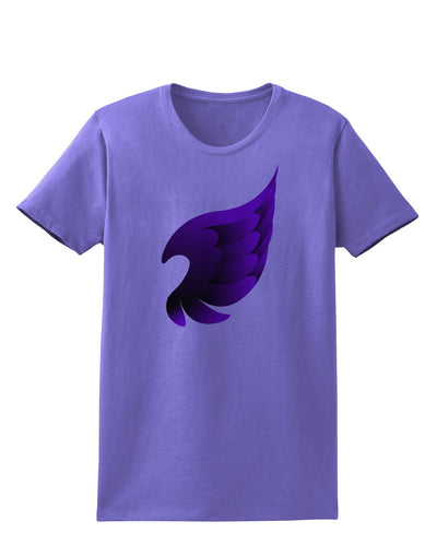 Cute Single Dark Angel Wing Black and Purple Womens T-Shirt-Womens T-Shirt-TooLoud-Violet-X-Small-Davson Sales