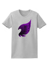 Cute Single Dark Angel Wing Black and Purple Womens T-Shirt-Womens T-Shirt-TooLoud-AshGray-X-Small-Davson Sales