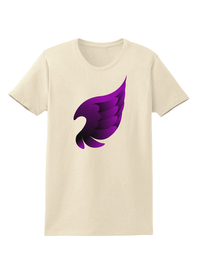 Cute Single Dark Angel Wing Black and Purple Womens T-Shirt-Womens T-Shirt-TooLoud-Natural-X-Small-Davson Sales