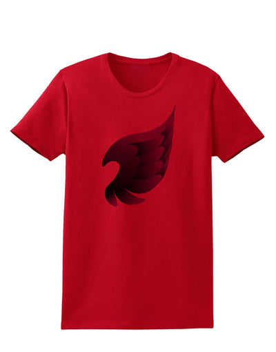 Cute Single Dark Angel Wing Black and Purple Womens T-Shirt-Womens T-Shirt-TooLoud-Red-X-Small-Davson Sales