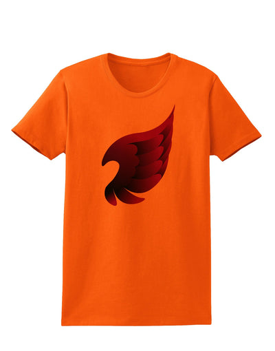 Cute Single Dark Angel Wing Black and Purple Womens T-Shirt-Womens T-Shirt-TooLoud-Orange-X-Small-Davson Sales