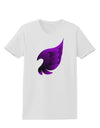 Cute Single Dark Angel Wing Black and Purple Womens T-Shirt-Womens T-Shirt-TooLoud-White-X-Small-Davson Sales