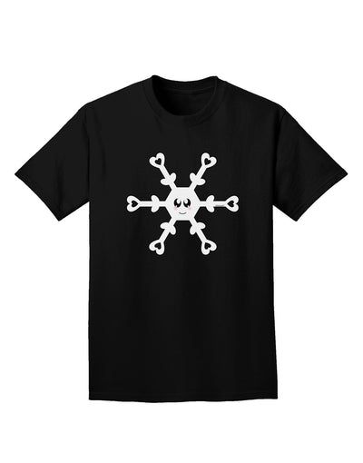 Cute Snowflake Christmas Adult Dark T-Shirt-Mens T-Shirt-TooLoud-Black-Small-Davson Sales