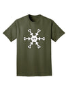 Cute Snowflake Christmas Adult Dark T-Shirt-Mens T-Shirt-TooLoud-Military-Green-Small-Davson Sales