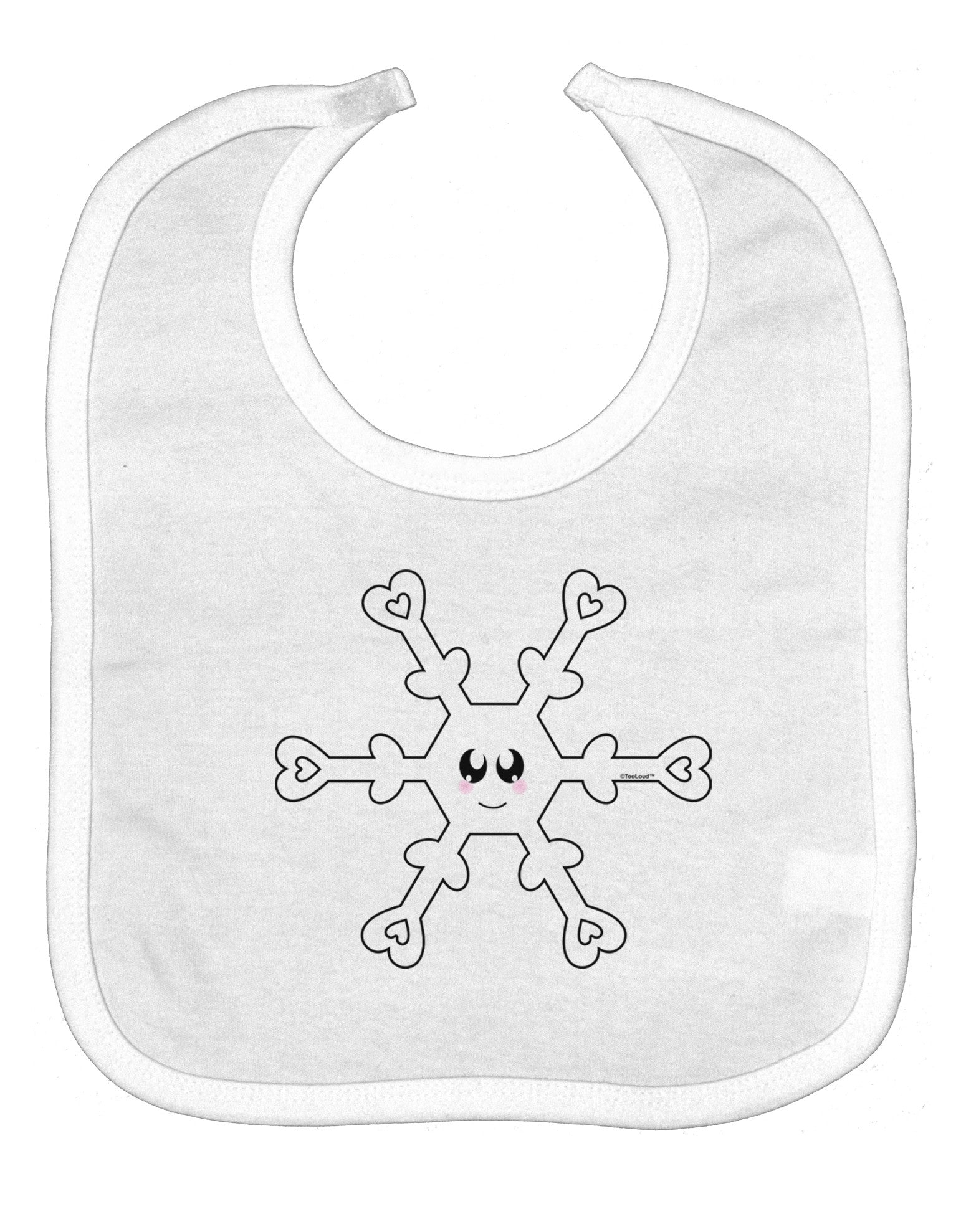 Cute Snowflake Christmas Baby Bib